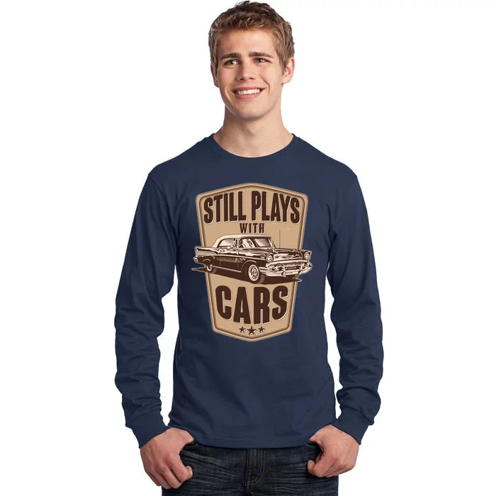 Vintage Retro Still Plays With Cars Tall Long Sleeve T-Shirt