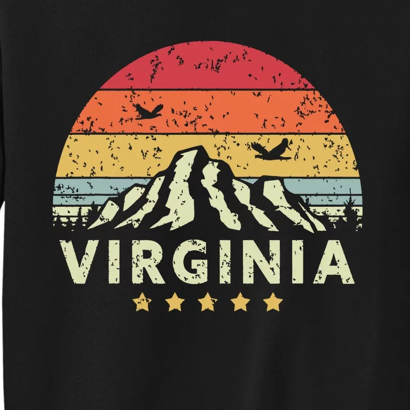 Virginia Retro Style Va Usa Tall Sweatshirt