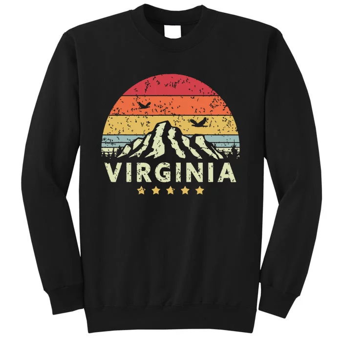 Virginia Retro Style Va Usa Tall Sweatshirt