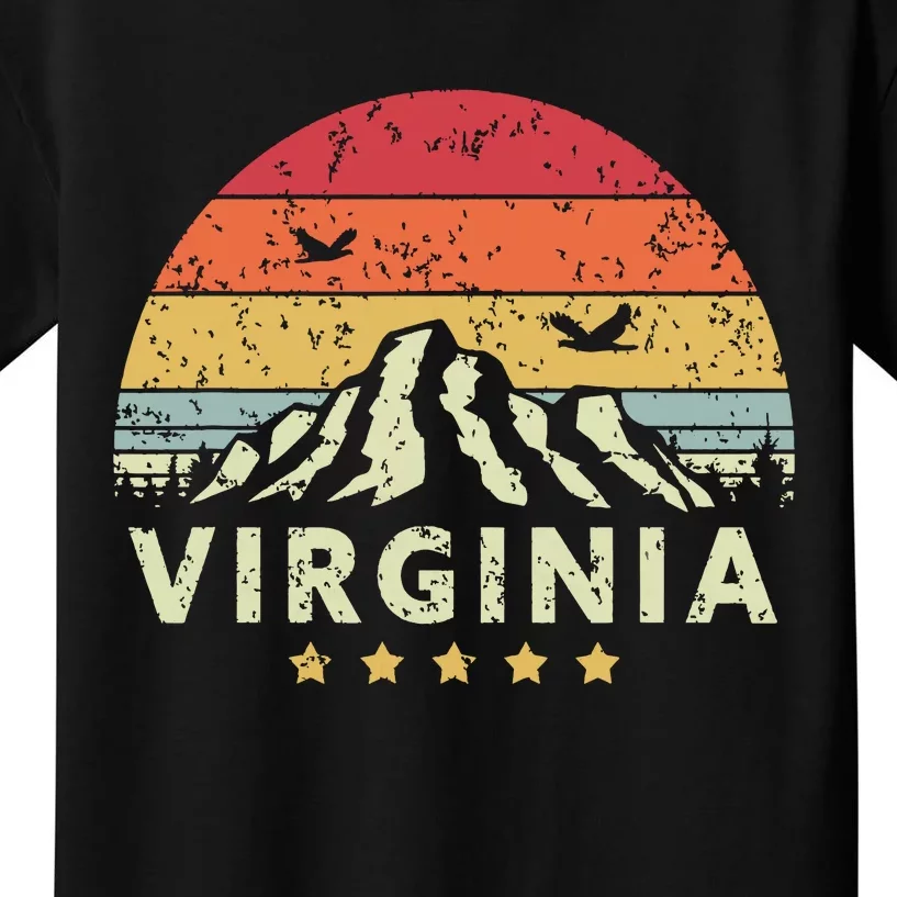 Virginia Retro Style Va Usa Kids T-Shirt