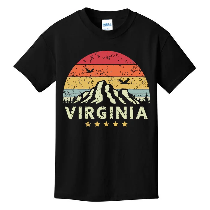 Virginia Retro Style Va Usa Kids T-Shirt