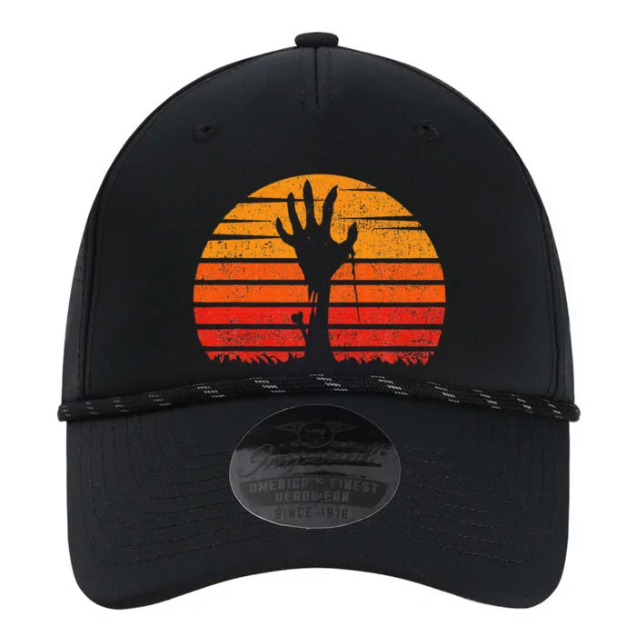 Vintage Retro Sunset Halloween Zombie Hand Scary Costume Performance The Dyno Cap