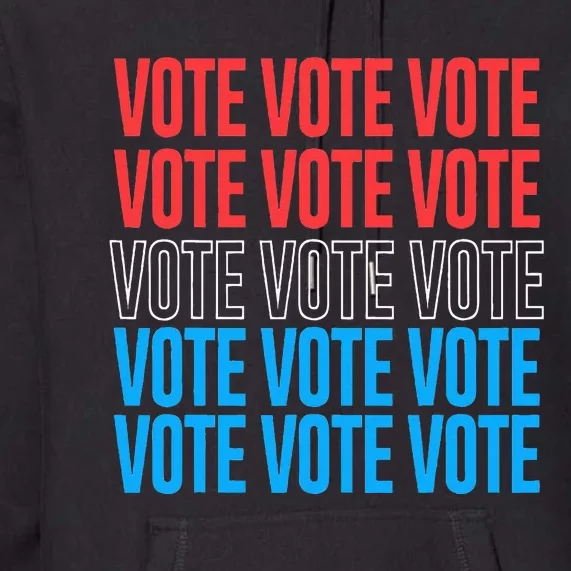 Vote Retro Style Vote 2024 Election Premium Hoodie