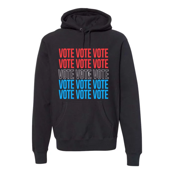 Vote Retro Style Vote 2024 Election Premium Hoodie