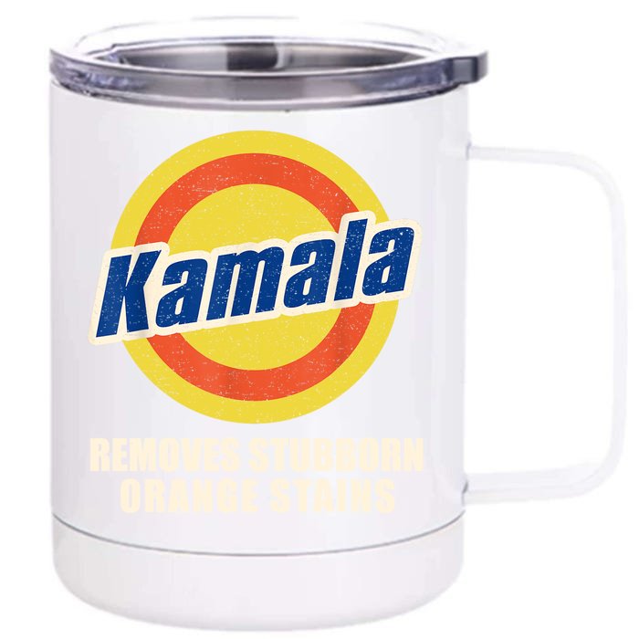 Vote Remove Stubborn Orange Stains Harris Kamala Harris Ryan Reynolds Front & Back 12oz Stainless Steel Tumbler Cup