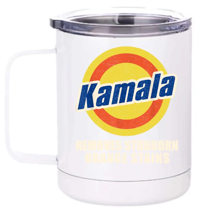 Vote Remove Stubborn Orange Stains Harris Kamala Harris Ryan Reynolds Front & Back 12oz Stainless Steel Tumbler Cup