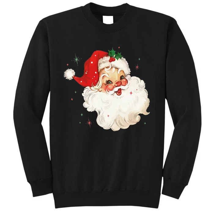 Vintage Retro Santa Christmas Sweatshirt