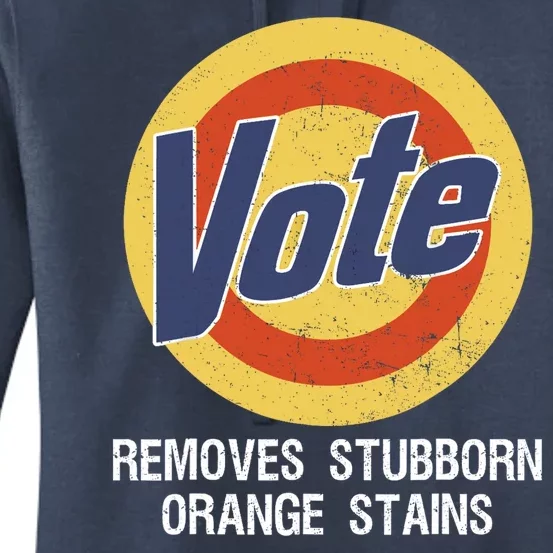 Vote Remove Stubborn Orange Stains Kamala Harris Lady Cat Women's Pullover Hoodie