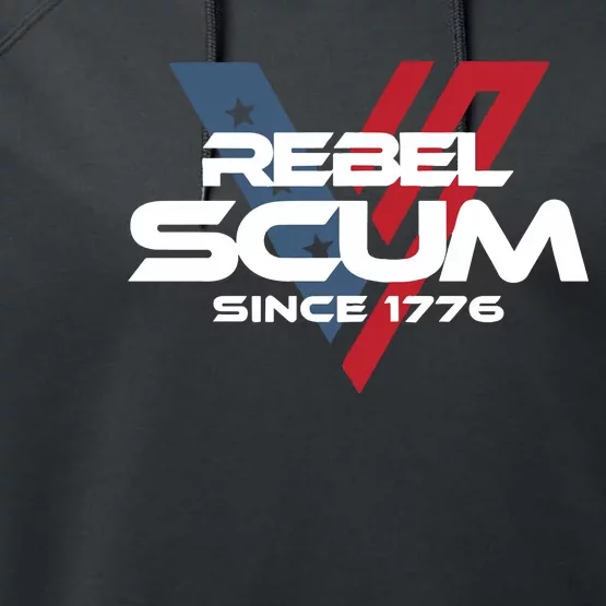 Vivek2024 Rebel Scum Since 1776 Performance Fleece Hoodie