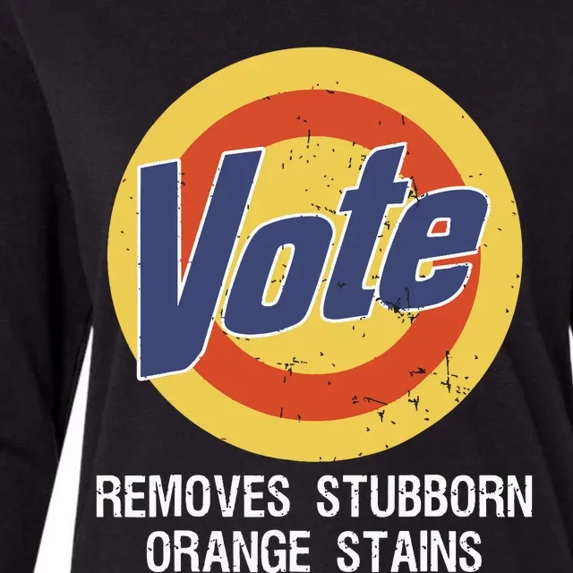 Vote Removes Stubborn Orange Stains Womens Cotton Relaxed Long Sleeve T-Shirt