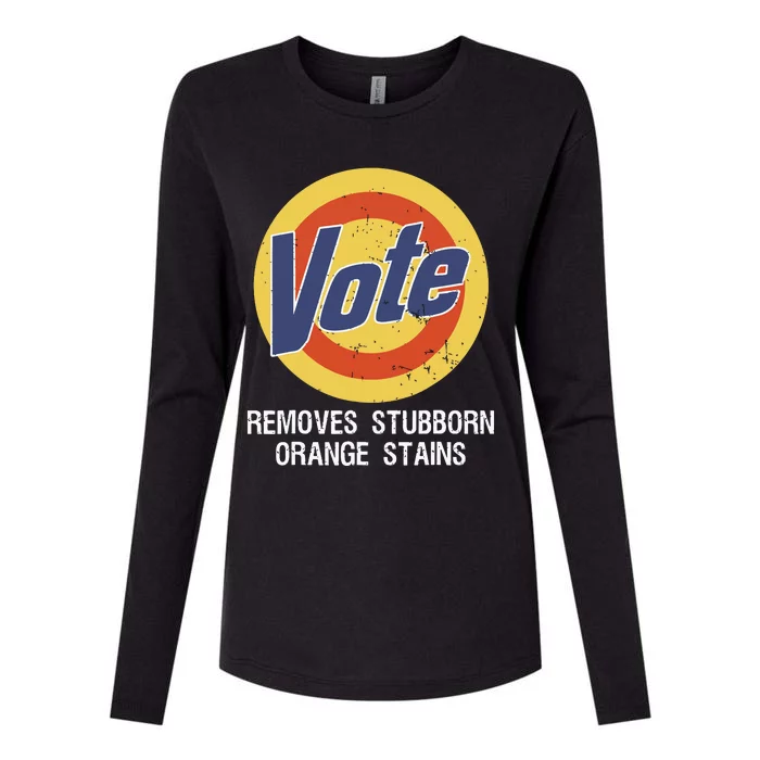 Vote Removes Stubborn Orange Stains Womens Cotton Relaxed Long Sleeve T-Shirt