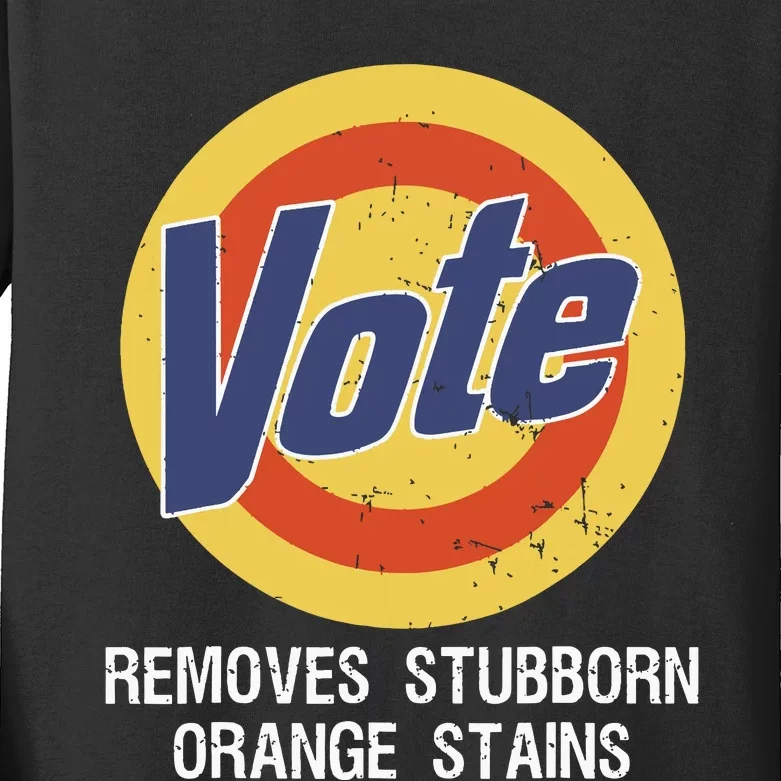 Vote Removes Stubborn Orange Stains Kids Long Sleeve Shirt