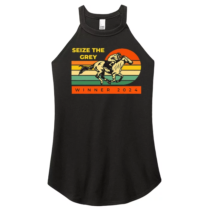 Vintage Racing Seize The Grey Betting Women’s Perfect Tri Rocker Tank