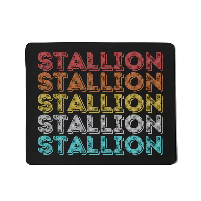 Vintage Retro Stallion Mousepad