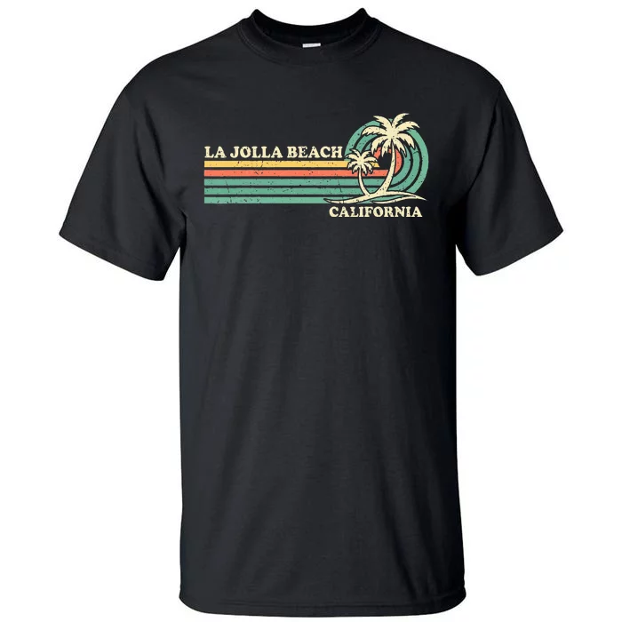 Vintage Retro Summer Vacation California La Jolla Beach Tall T-Shirt