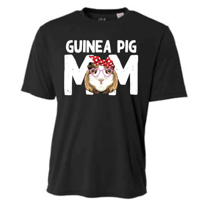 Vintage Retro Style Wildlife Cavy Animal Guinea Pig Mom Great Gift Cooling Performance Crew T-Shirt