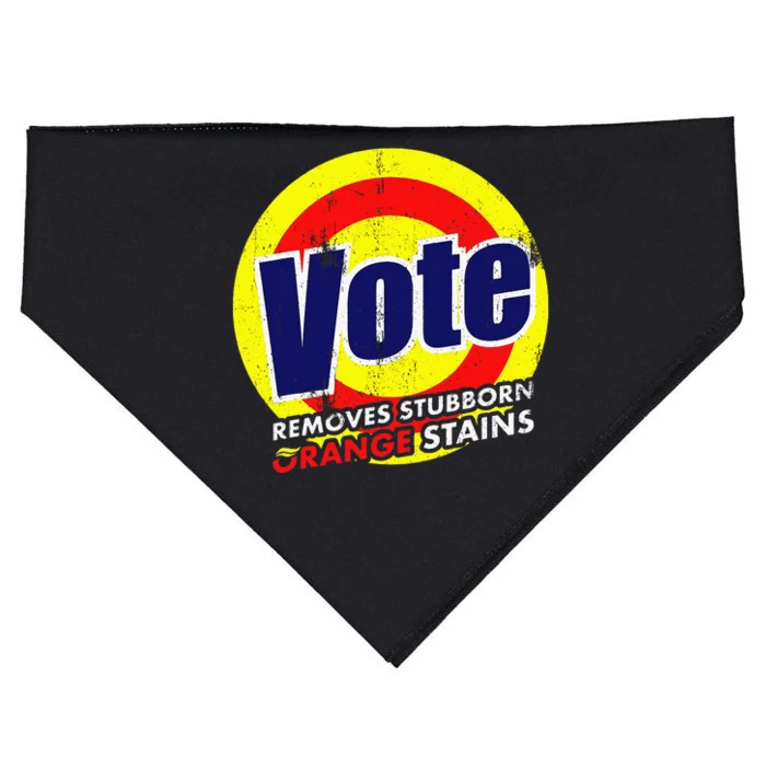 Vote Removes Stubborn Orange Stains 2024 USA-Made Doggie Bandana