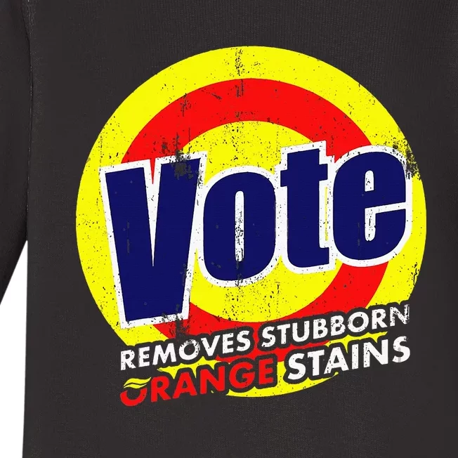 Vote Removes Stubborn Orange Stains 2024 Baby Long Sleeve Bodysuit