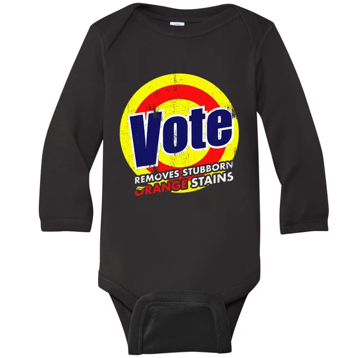 Vote Removes Stubborn Orange Stains 2024 Baby Long Sleeve Bodysuit