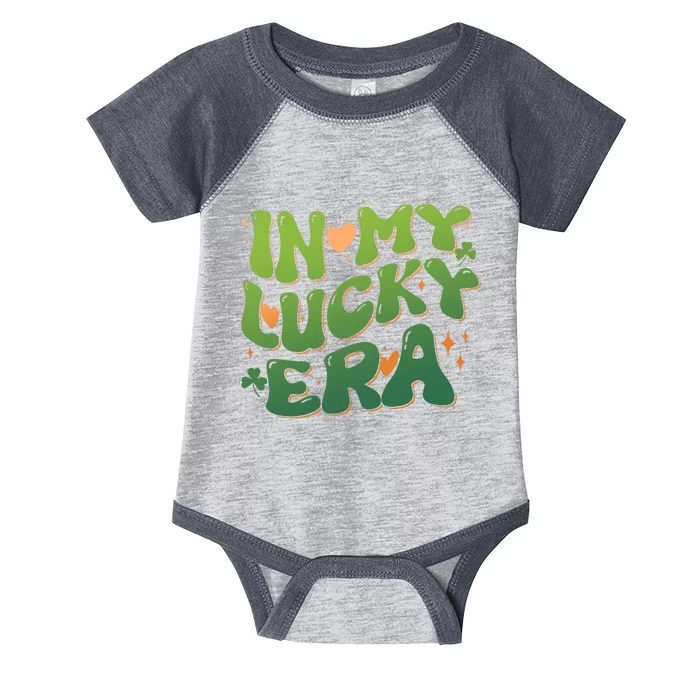 Vintage Retro St Patricks Day In My Lucky Era Infant Baby Jersey Bodysuit