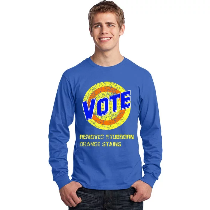 Vote Removes Stubborn Orange Stains Tall Long Sleeve T-Shirt