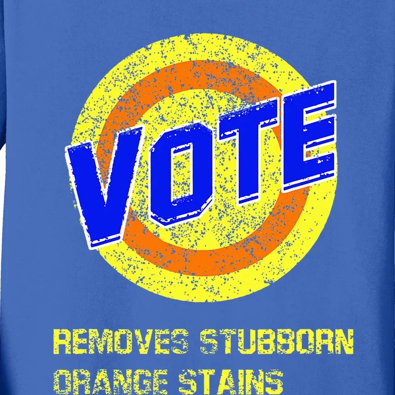 Vote Removes Stubborn Orange Stains Kids Long Sleeve Shirt