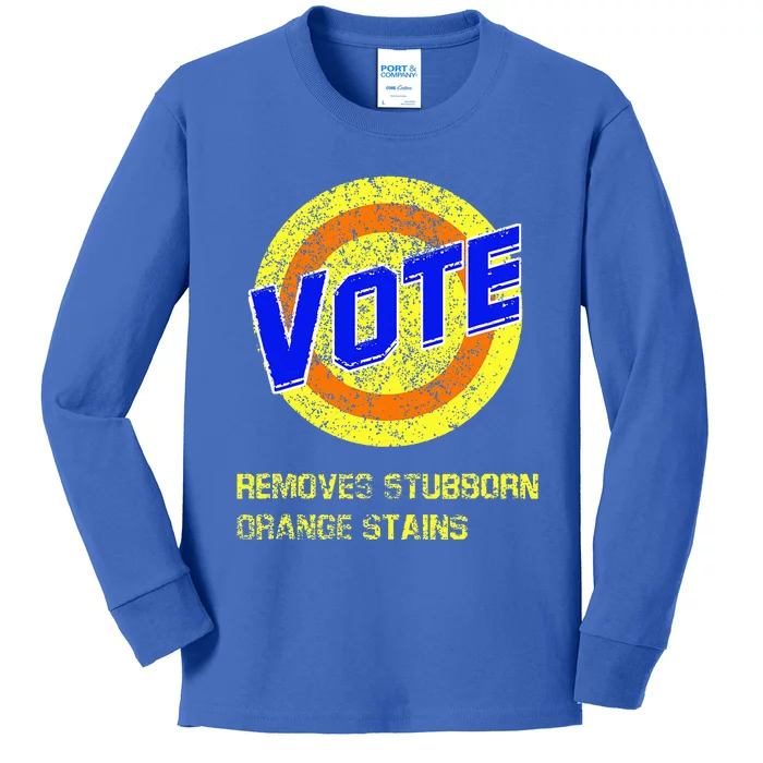 Vote Removes Stubborn Orange Stains Kids Long Sleeve Shirt