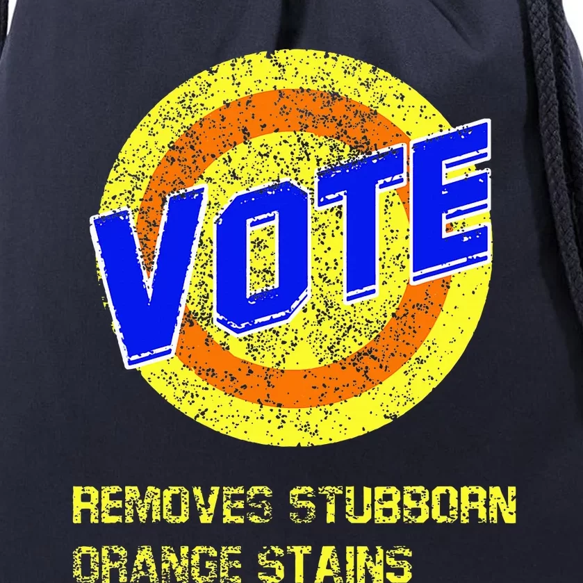 Vote Removes Stubborn Orange Stains Drawstring Bag