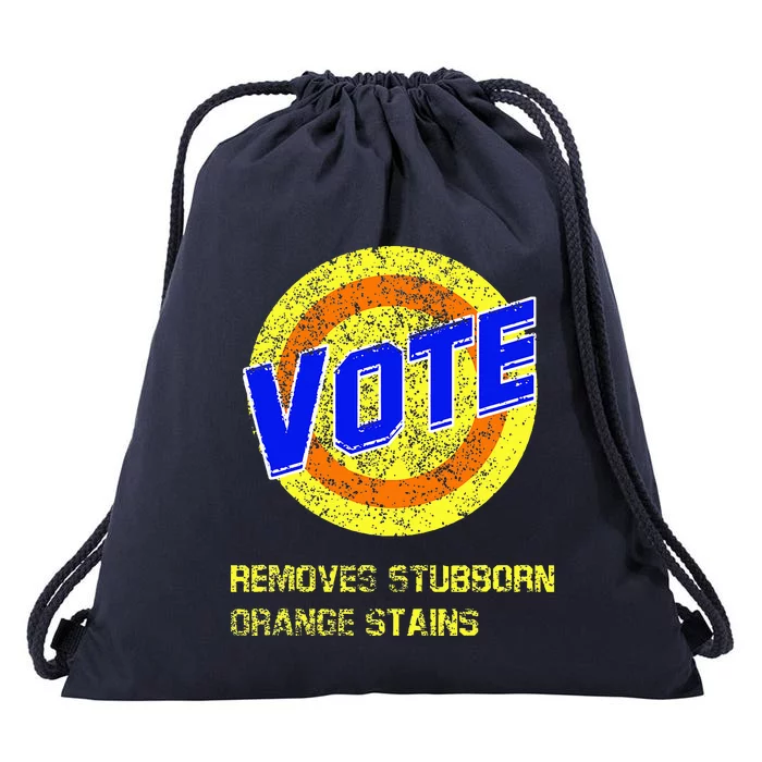 Vote Removes Stubborn Orange Stains Drawstring Bag