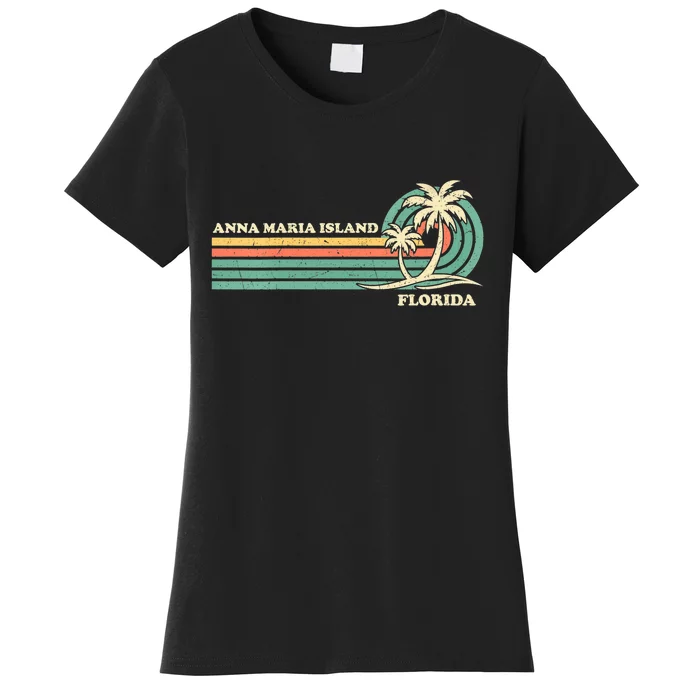 Vintage Retro Summer Vacation Florida Anna Maria Island Women's T-Shirt