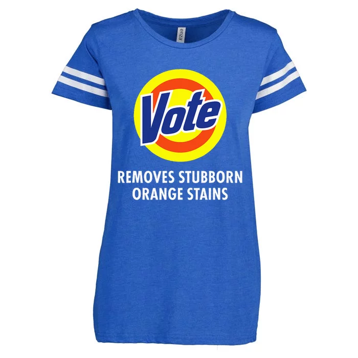 Vote Removes Stubborn Orange Stains Antitrump Enza Ladies Jersey Football T-Shirt