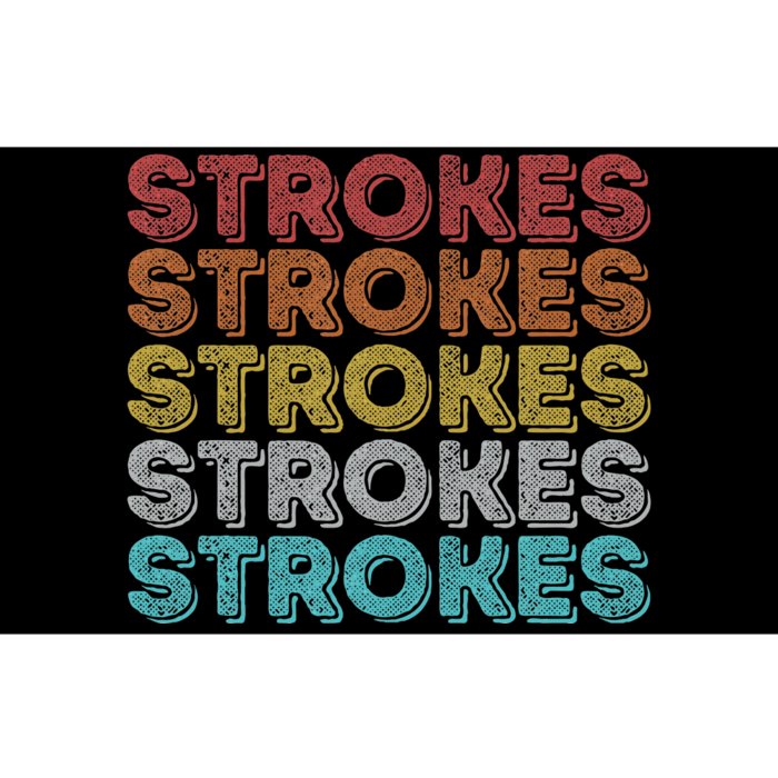 Vintage Retro Strokes Bumper Sticker