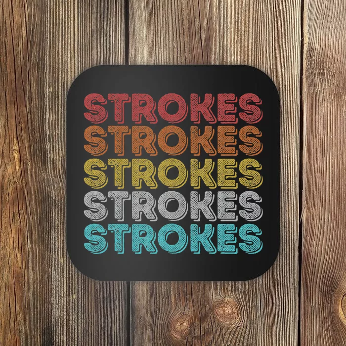 Vintage Retro Strokes Coaster