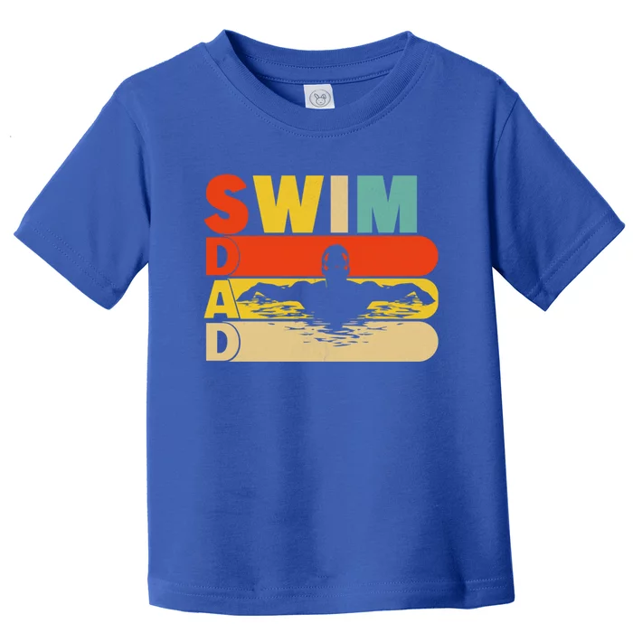 Vintage Retro Swimming Lover Swimmer Swim Dad FatherS Day Gift Toddler T-Shirt