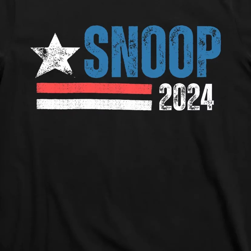 Vintage Retro Stripe Funny Snoop Vintage Election 2024 Gifts President Election T-Shirt