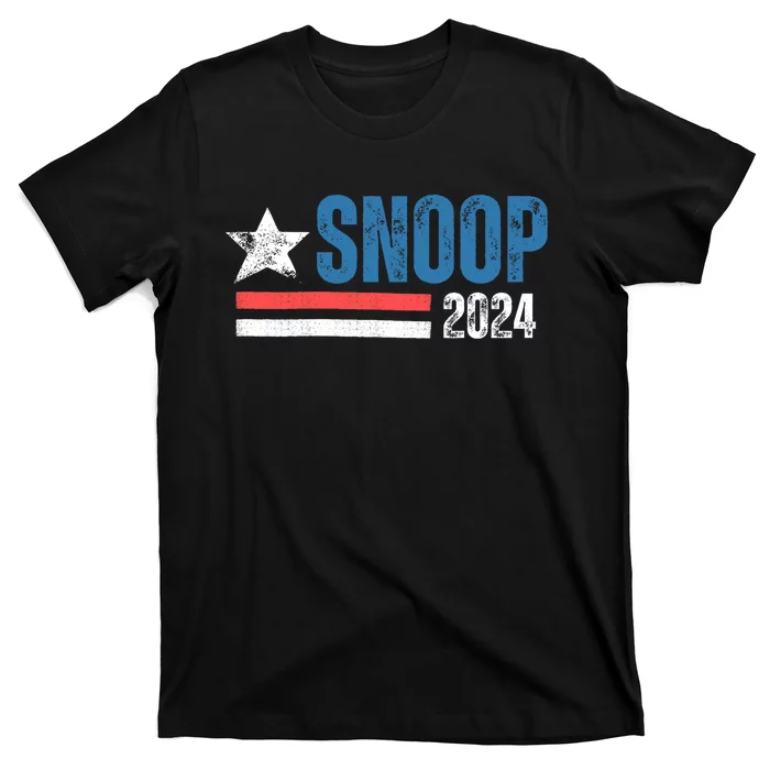 Vintage Retro Stripe Funny Snoop Vintage Election 2024 Gifts President Election T-Shirt