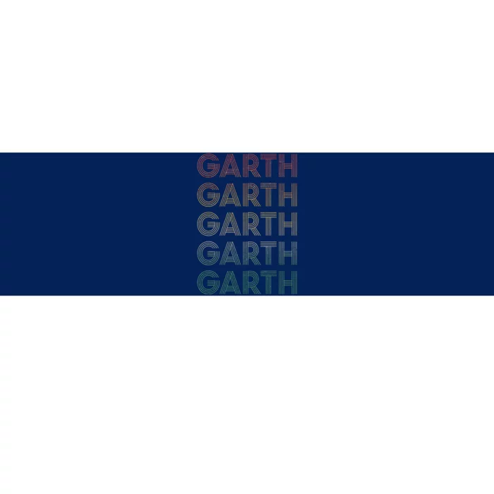 Vintage Retro Style Garth Bumper Sticker