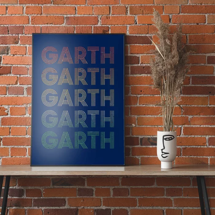 Vintage Retro Style Garth Poster