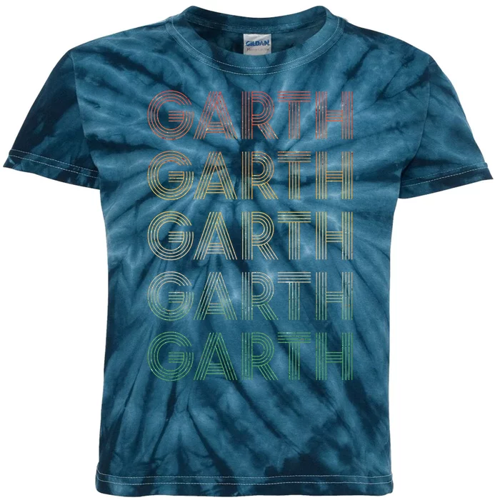 Vintage Retro Style Garth Kids Tie-Dye T-Shirt