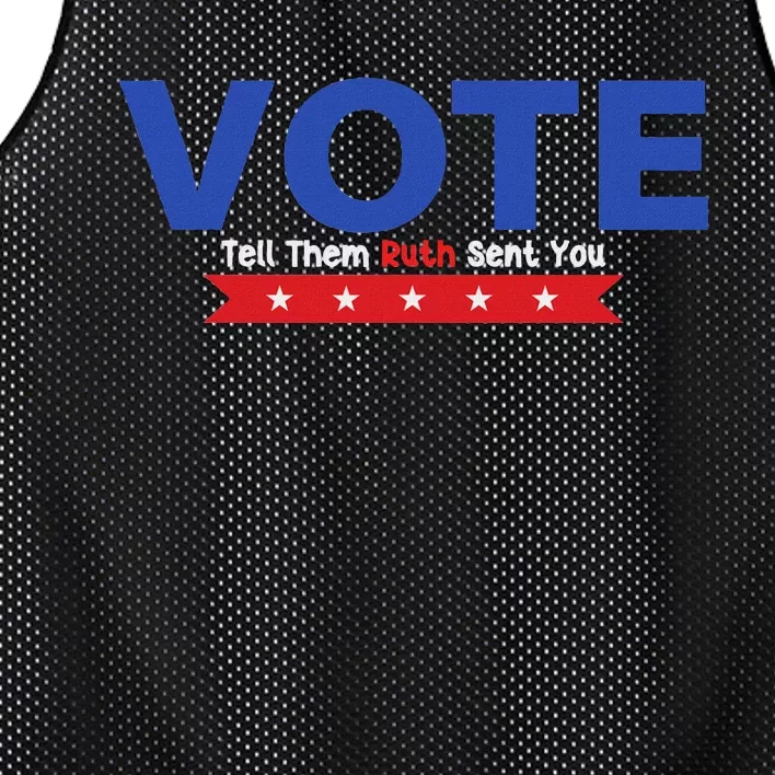 Vote Ruth Sent You Feminist Power Mesh Reversible Basketball Jersey Tank