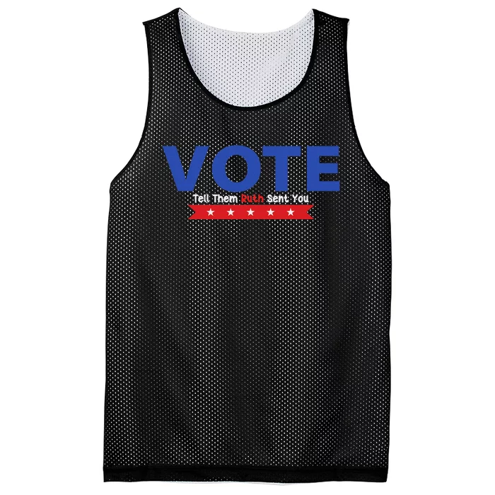 Vote Ruth Sent You Feminist Power Mesh Reversible Basketball Jersey Tank