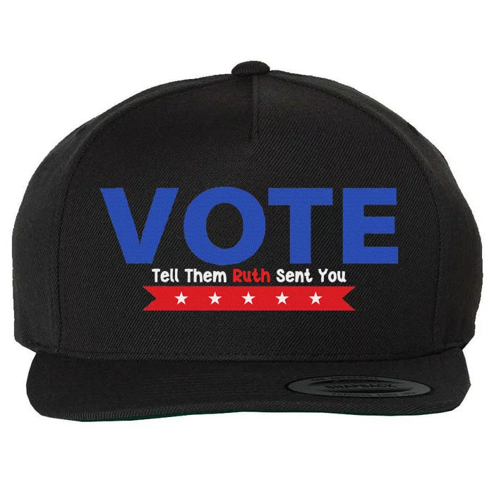 Vote Ruth Sent You Feminist Power Wool Snapback Cap