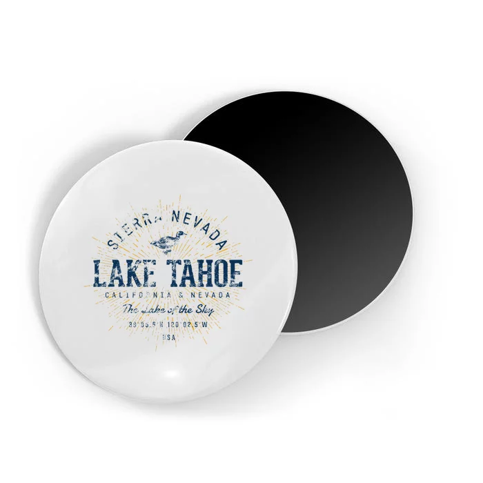 Vintage Retro Style Lake Tahoe Magnet