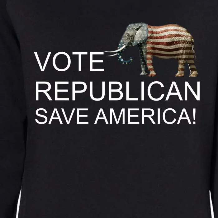 Vote Republican Save America Womens California Wash Sweatshirt