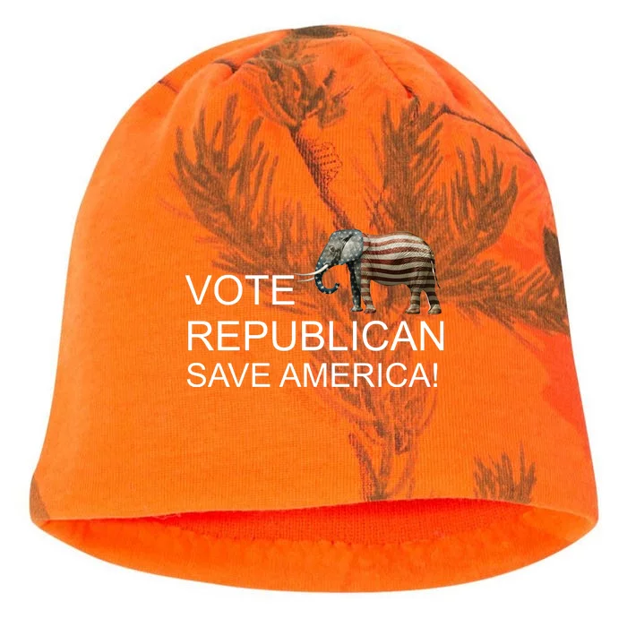 Vote Republican Save America Kati - Camo Knit Beanie