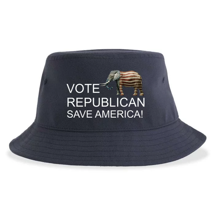 Vote Republican Save America Sustainable Bucket Hat