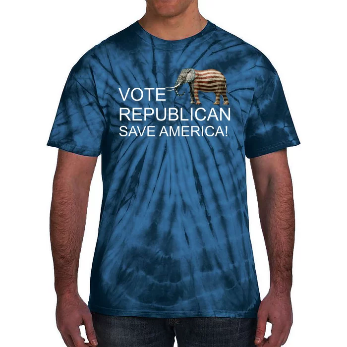 Vote Republican Save America Tie-Dye T-Shirt