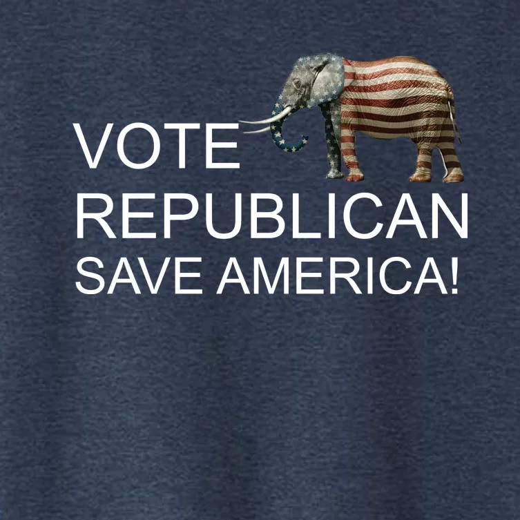 Vote Republican Save America Women's Crop Top Tee