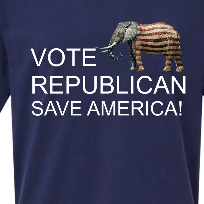 Vote Republican Save America Sueded Cloud Jersey T-Shirt