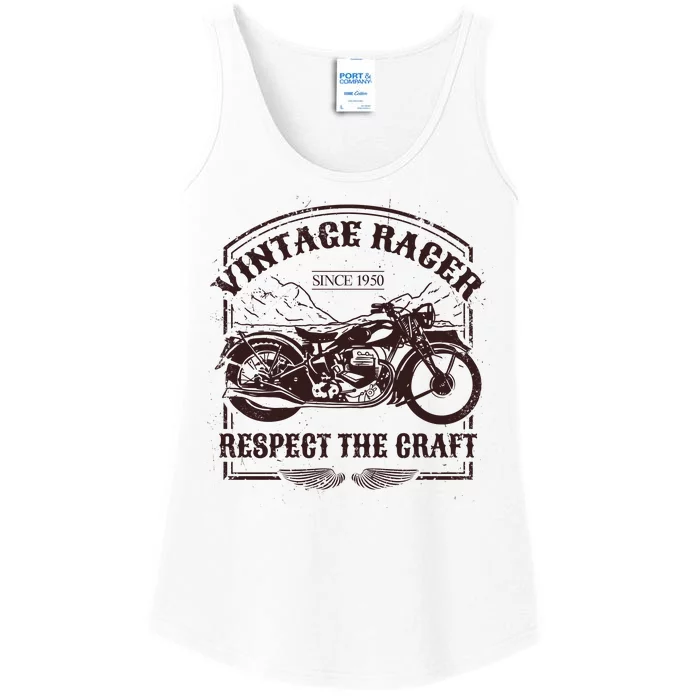 Vintage Racer Since 1950 Motorcycle Ladies Essential Tank